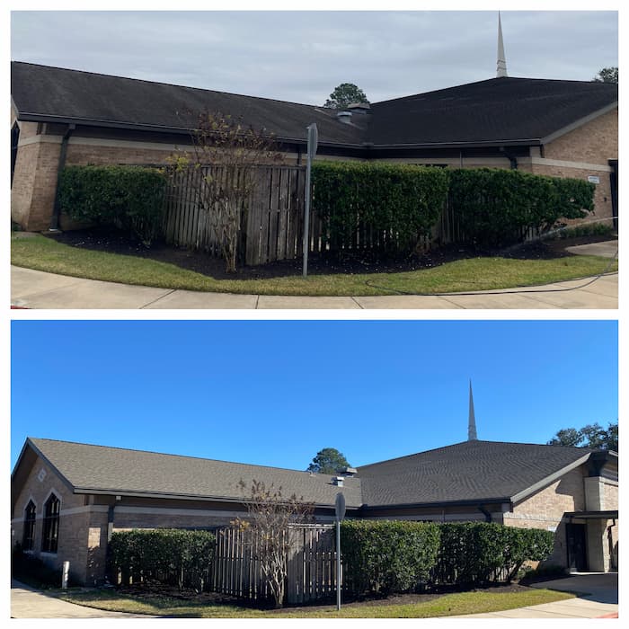 Roof clean katy chuch idealclean
