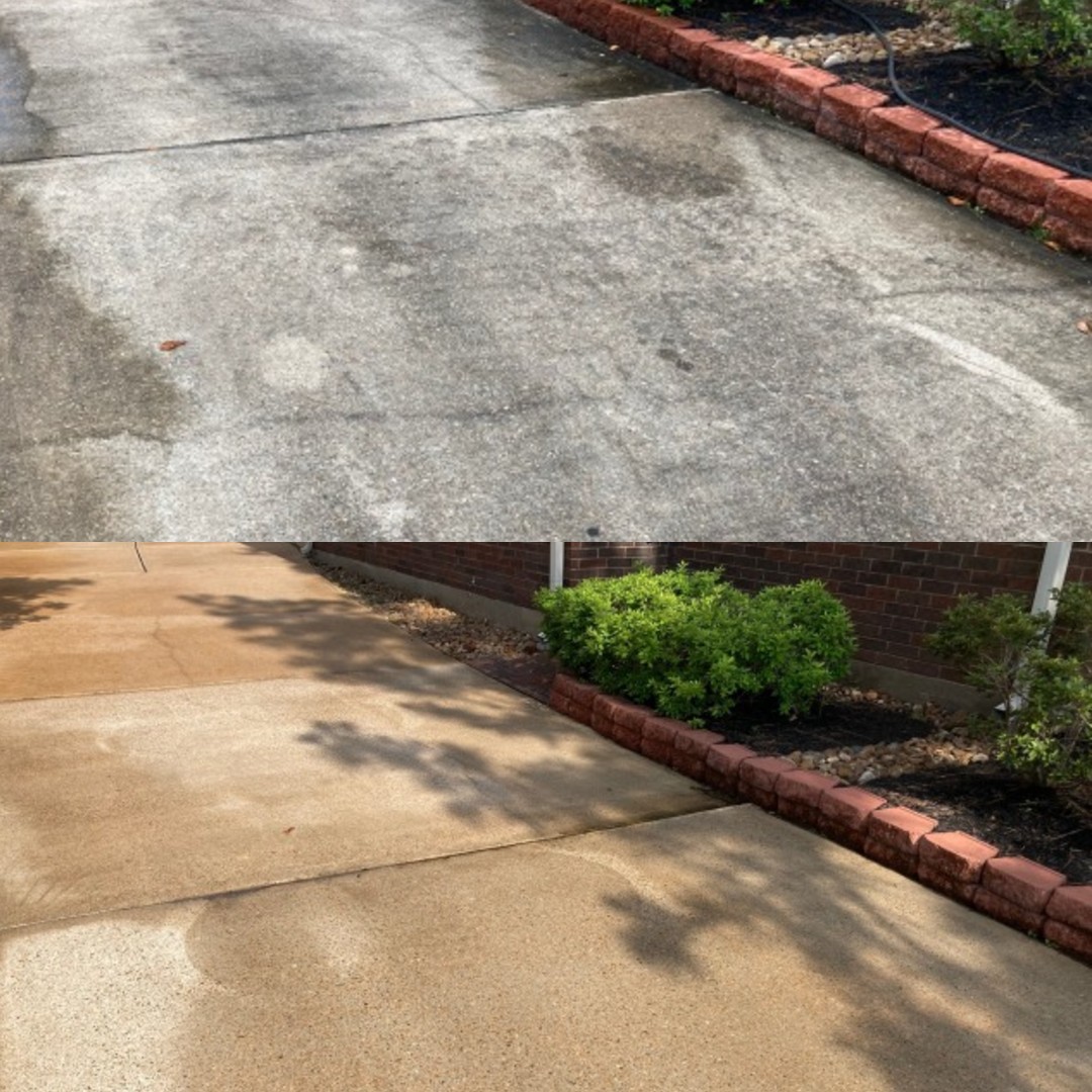 Brick home concrete cleaning rocky knoll drive